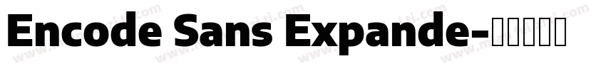 Encode Sans Expande字体转换